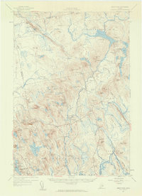 preview thumbnail of historical topo map of Hancock County, ME in 1957
