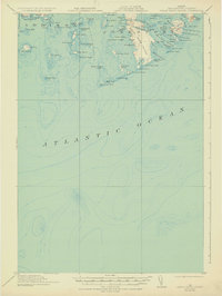 Download a high-resolution, GPS-compatible USGS topo map for Great Wass Island, ME (1932 edition)