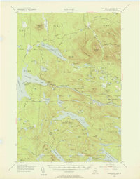 Download a high-resolution, GPS-compatible USGS topo map for Harrington Lake, ME (1956 edition)