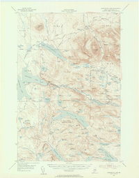 Download a high-resolution, GPS-compatible USGS topo map for Harrington Lake, ME (1956 edition)