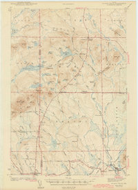 Download a high-resolution, GPS-compatible USGS topo map for Island Falls, ME (1942 edition)