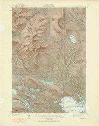 Download a high-resolution, GPS-compatible USGS topo map for Katahdin, ME (1958 edition)