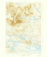 Download a high-resolution, GPS-compatible USGS topo map for Katahdin, ME (1939 edition)