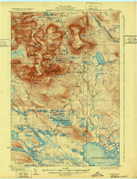 Download a high-resolution, GPS-compatible USGS topo map for Katahdin, ME (1932 edition)