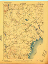preview thumbnail of historical topo map of York County, ME in 1898