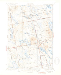 Download a high-resolution, GPS-compatible USGS topo map for Lead Mountain, ME (1945 edition)