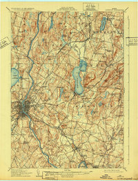 1908 Map of Lewiston, 1932 Print