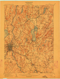 1908 Map of Lewiston, 1912 Print