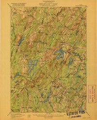 preview thumbnail of historical topo map of Waldo County, ME in 1916