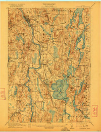 1912 Map of Chisholm, ME, 1921 Print