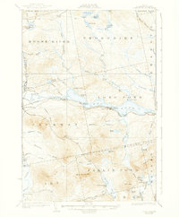 Download a high-resolution, GPS-compatible USGS topo map for Long Pond, ME (1938 edition)