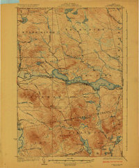 Download a high-resolution, GPS-compatible USGS topo map for Long Pond, ME (1924 edition)