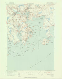 Download a high-resolution, GPS-compatible USGS topo map for Machias, ME (1956 edition)