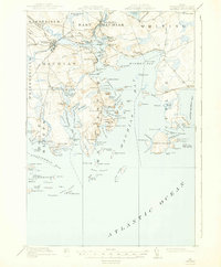 Download a high-resolution, GPS-compatible USGS topo map for Machias, ME (1943 edition)