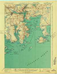 Download a high-resolution, GPS-compatible USGS topo map for Machias, ME (1932 edition)