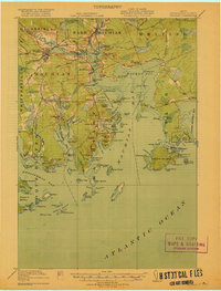 Download a high-resolution, GPS-compatible USGS topo map for Machias, ME (1918 edition)