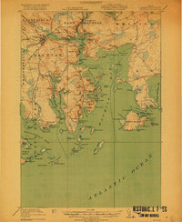Download a high-resolution, GPS-compatible USGS topo map for Machias, ME (1918 edition)