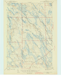 Download a high-resolution, GPS-compatible USGS topo map for Mattawamkeag Lake, ME (1943 edition)