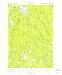Download a high-resolution, GPS-compatible USGS topo map for Mattawamkeag Lake, ME (1958 edition)