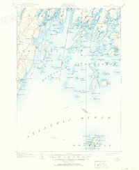 Download a high-resolution, GPS-compatible USGS topo map for Monhegan, ME (1950 edition)