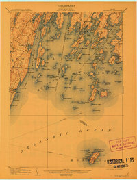 Download a high-resolution, GPS-compatible USGS topo map for Monhegan, ME (1912 edition)