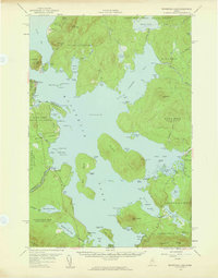 preview thumbnail of historical topo map of Piscataquis County, ME in 1957