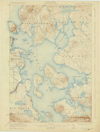 Download a high-resolution, GPS-compatible USGS topo map for Moosehead Lake, ME (1930 edition)