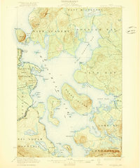 Download a high-resolution, GPS-compatible USGS topo map for Moosehead Lake, ME (1922 edition)