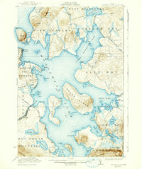 Download a high-resolution, GPS-compatible USGS topo map for Moosehead Lake, ME (1938 edition)