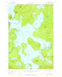 Download a high-resolution, GPS-compatible USGS topo map for Moosehead Lake, ME (1961 edition)