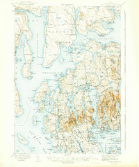 Download a high-resolution, GPS-compatible USGS topo map for Mount Desert, ME (1942 edition)