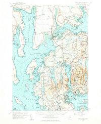 Download a high-resolution, GPS-compatible USGS topo map for Mount Desert, ME (1960 edition)