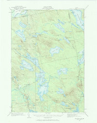 Download a high-resolution, GPS-compatible USGS topo map for Nicatous Lake, ME (1970 edition)