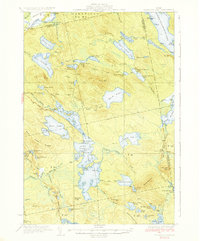 preview thumbnail of historical topo map of Hancock County, ME in 1934