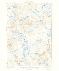 Download a high-resolution, GPS-compatible USGS topo map for Nicatous Lake, ME (1934 edition)