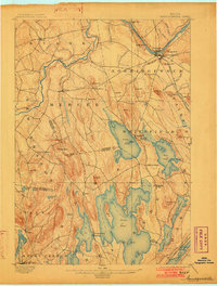 1898 Map of Franklin County, ME, 1902 Print