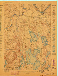 1898 Map of Franklin County, ME