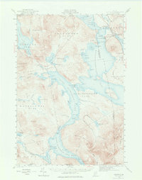 preview thumbnail of historical topo map of Oxford County, ME in 1940