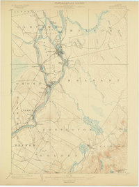 preview thumbnail of historical topo map of Penobscot County, ME in 1902