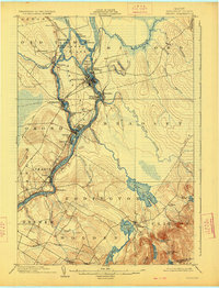 1902 Map of Bradley, ME, 1926 Print