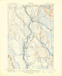 Download a high-resolution, GPS-compatible USGS topo map for Passadumkeag, ME (1945 edition)