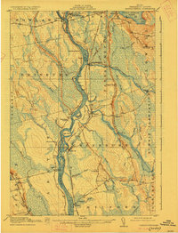 preview thumbnail of historical topo map of Penobscot County, ME in 1917