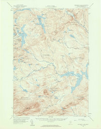 preview thumbnail of historical topo map of Somerset County, ME in 1956