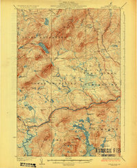 preview thumbnail of historical topo map of Somerset County, ME in 1927