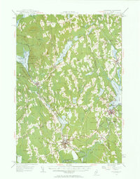 1955 Map of Corinna, ME, 1963 Print