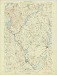 1933 Map of Corinna, ME