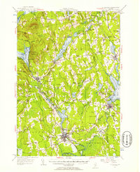 1955 Map of Corinna, ME, 1957 Print