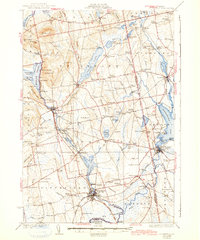 1932 Map of Corinna, ME, 1942 Print
