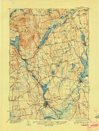 preview thumbnail of historical topo map of Somerset County, ME in 1932