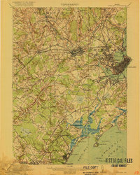 preview thumbnail of historical topo map of Portland, ME in 1916